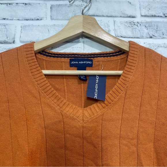 John Ashford V-Neck Pullover Sweater NWT Extra Large - Picture 2 of 9